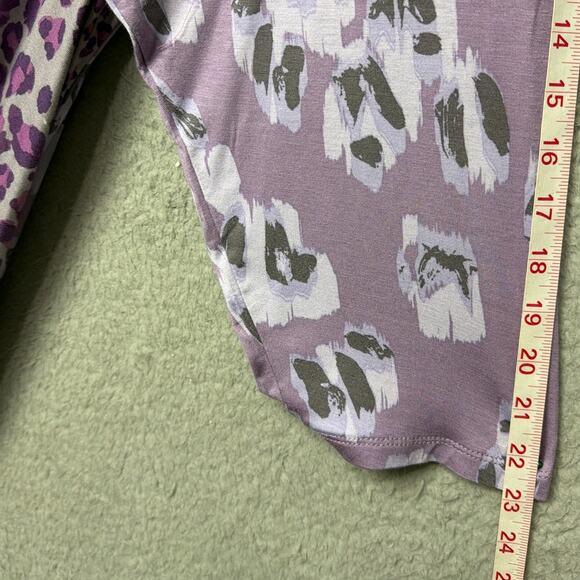 Logo By Lori Goldstein Tunic Top Plus SZ 3X Patchwork Style Animal Print Floral - Picture 6 of 7